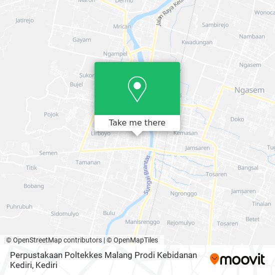 Perpustakaan Poltekkes Malang Prodi Kebidanan Kediri map