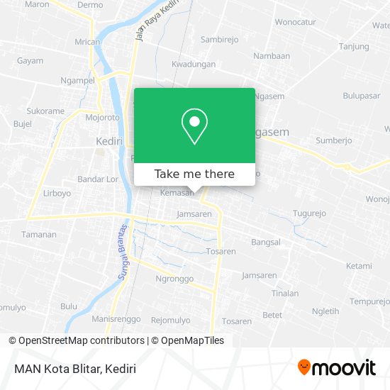 MAN Kota Blitar map