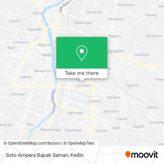 Soto Ampera Bapak Samari map