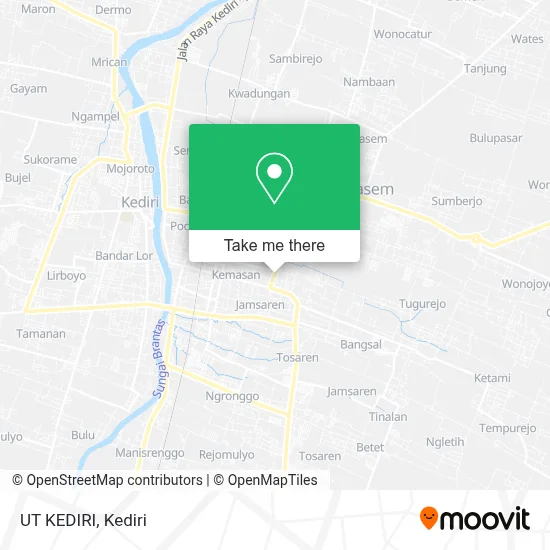 UT KEDIRI map