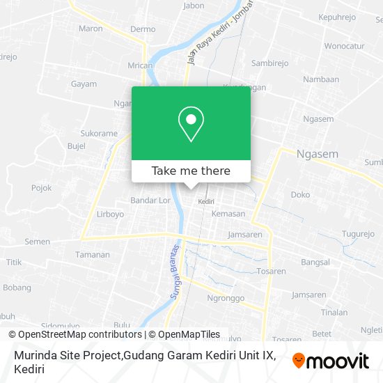 Murinda Site Project,Gudang Garam Kediri Unit IX map