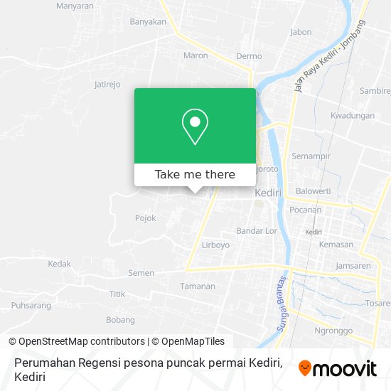 Perumahan Regensi pesona puncak permai Kediri map