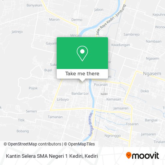 Kantin Selera SMA Negeri 1 Kediri map