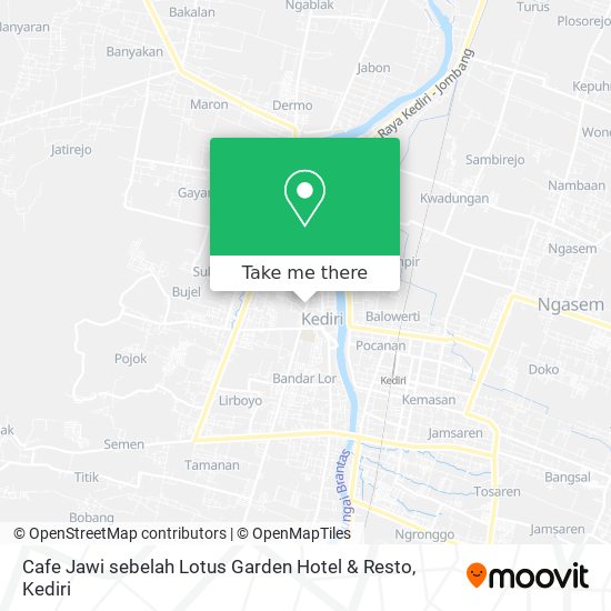 Cafe Jawi sebelah Lotus Garden Hotel & Resto map