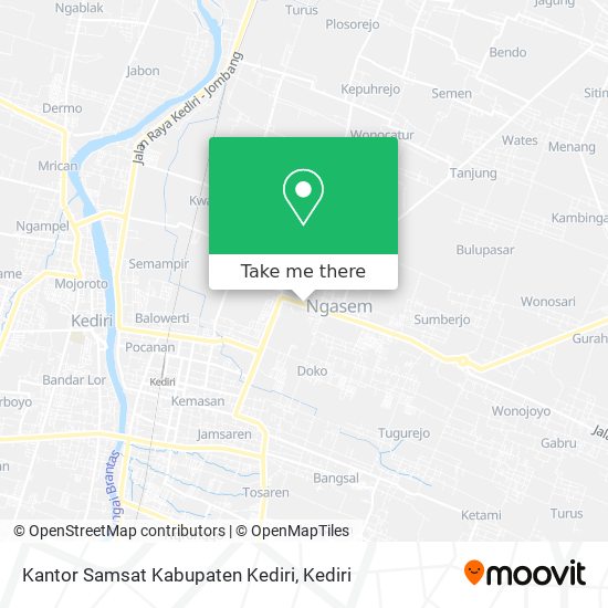 Kantor Samsat Kabupaten Kediri map