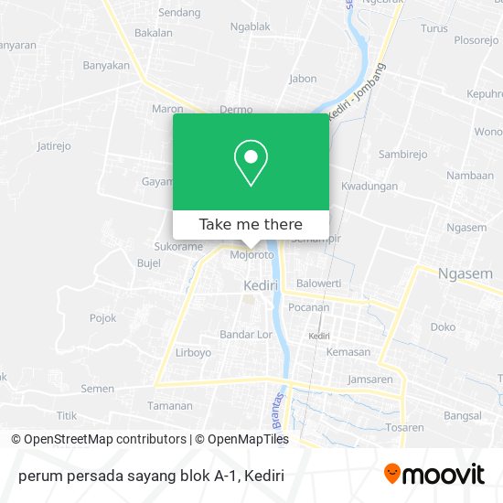 perum persada sayang blok A-1 map