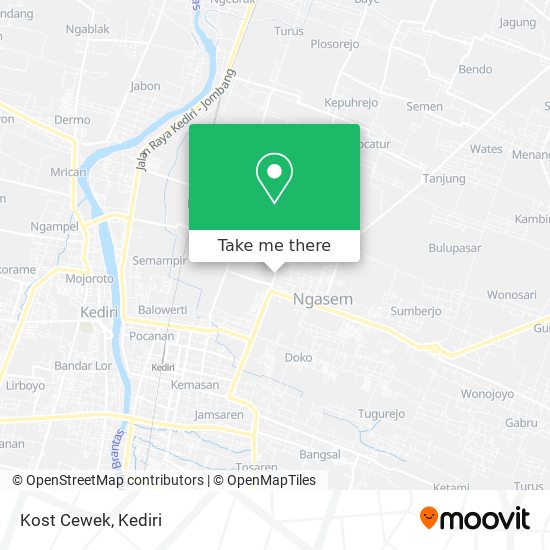 Kost Cewek map