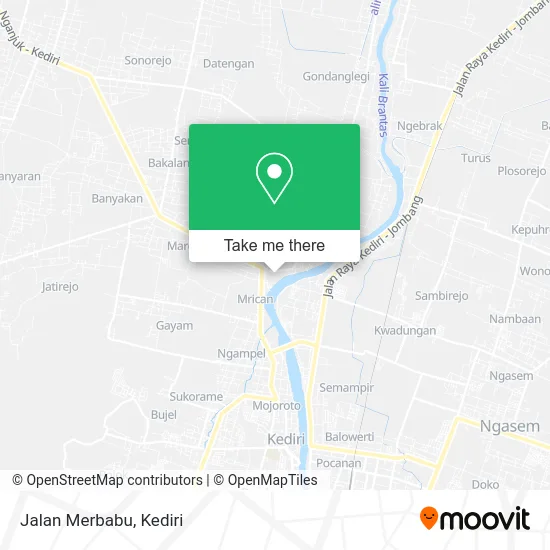 Jalan Merbabu map