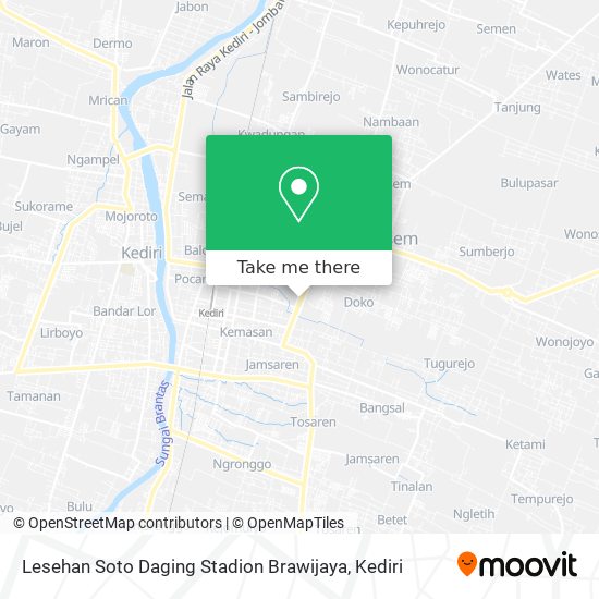 Lesehan Soto Daging Stadion Brawijaya map