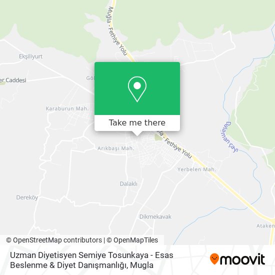 Uzman Diyetisyen Semiye Tosunkaya - Esas Beslenme & Diyet Danışmanlığı map
