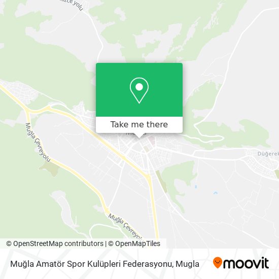 Muğla Amatör Spor Kulüpleri Federasyonu map