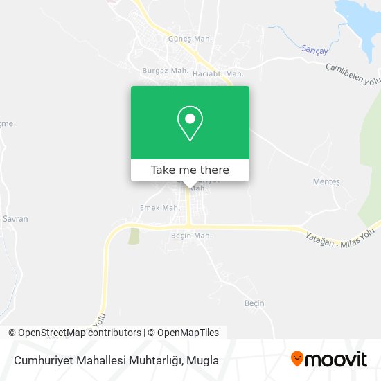 Cumhuriyet Mahallesi Muhtarlığı map