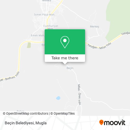 Beçin Belediyesi map