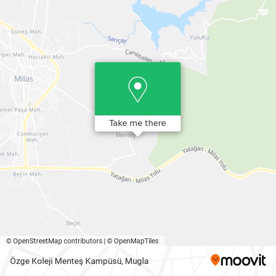 Özge Koleji Menteş Kampüsü map