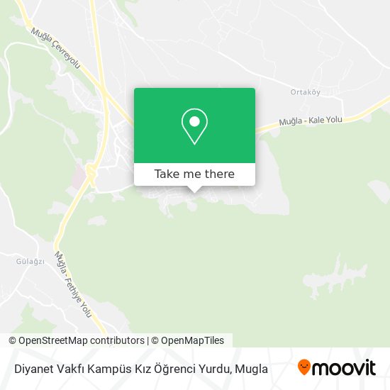 Diyanet Vakfı Kampüs Kız Öğrenci Yurdu map