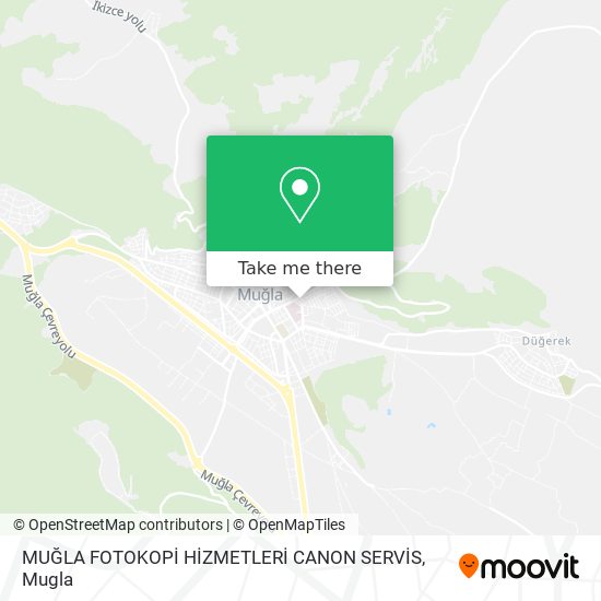 MUĞLA FOTOKOPİ HİZMETLERİ CANON SERVİS map