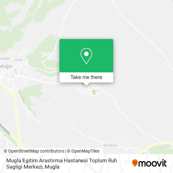 Mugla Egitim Arastirma Hastanesi Toplum Ruh Sagligi Merkezi map
