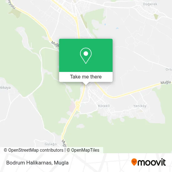 Bodrum Halikarnas map