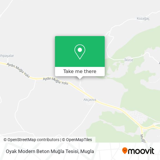 Oyak Modern Beton Muğla Tesisi map