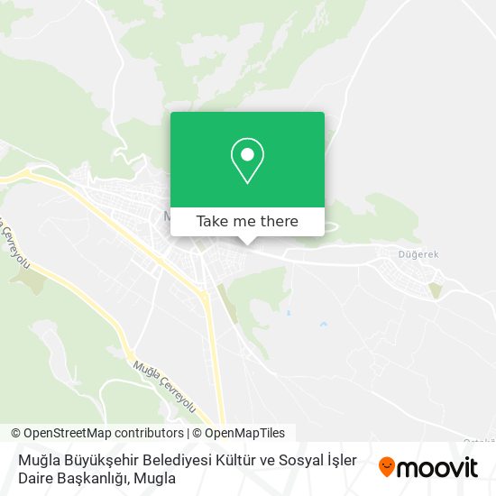Muğla Büyükşehir Belediyesi Kültür ve Sosyal İşler Daire Başkanlığı map