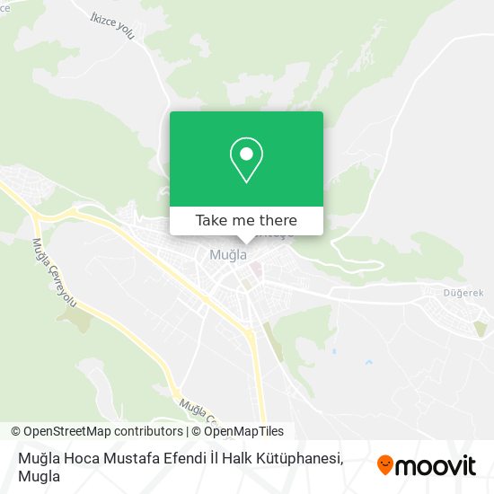 Muğla Hoca Mustafa Efendi İl Halk Kütüphanesi map