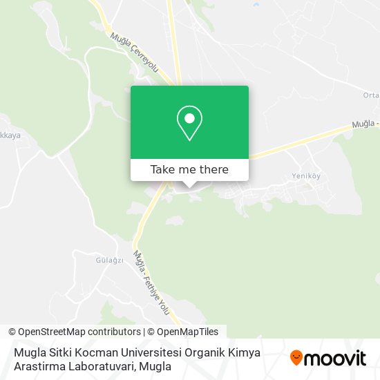 Mugla Sitki Kocman Universitesi Organik Kimya Arastirma Laboratuvari map