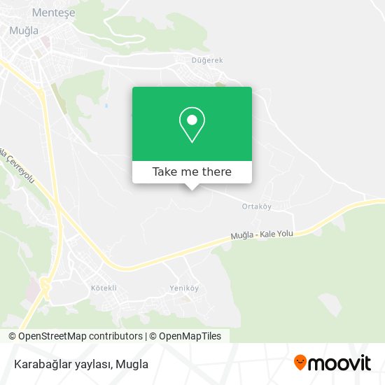 Karabağlar yaylası map