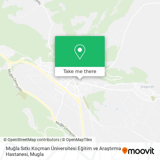 Muğla Sıtkı Koçman Üniversitesi Eğitim ve Araştırma Hastanesi map