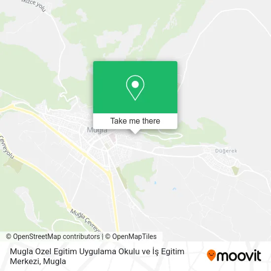 Mugla Ozel Egitim Uygulama Okulu ve İş Egitim Merkezi map