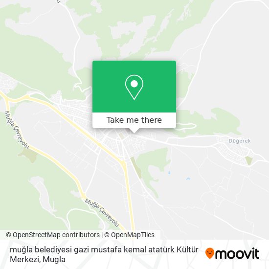 muğla belediyesi gazi mustafa kemal atatürk Kültür Merkezi map