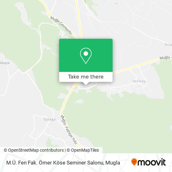 M.Ü. Fen Fak. Ömer Köse Seminer Salonu map