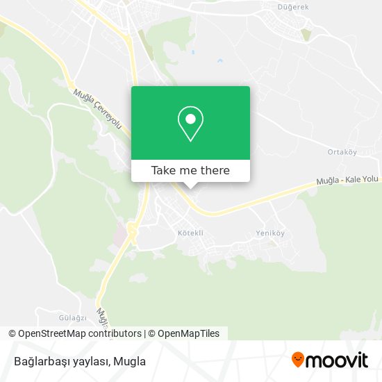 Bağlarbaşı yaylası map
