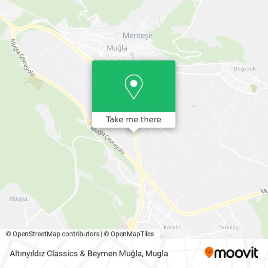 Altınyıldız Classics & Beymen Muğla map