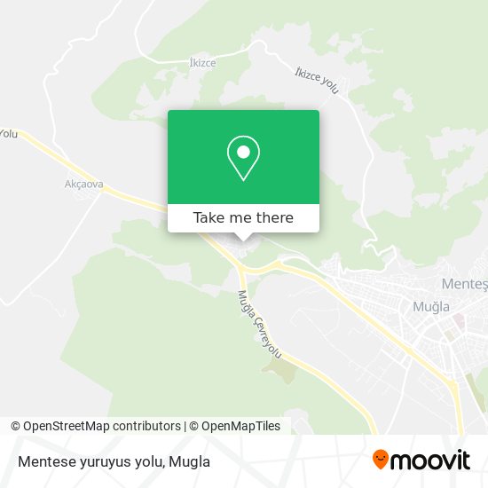 Mentese yuruyus yolu map