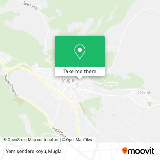 Yemişendere köyü map