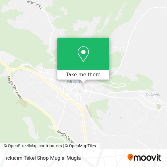 ickicim Tekel Shop Mugla map