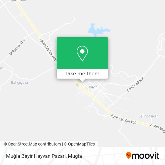 Muğla Bayir Hayvan Pazari map