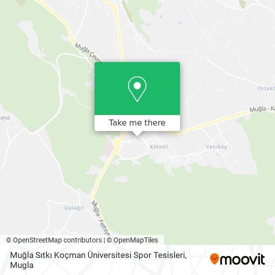 Muğla Sıtkı Koçman Üniversitesi Spor Tesisleri map