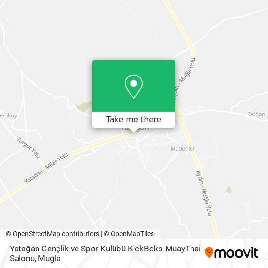Yatağan Gençlik ve Spor Kulübü KickBoks-MuayThai  Salonu map