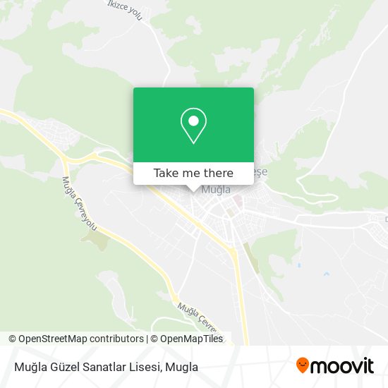 Muğla Güzel Sanatlar Lisesi map