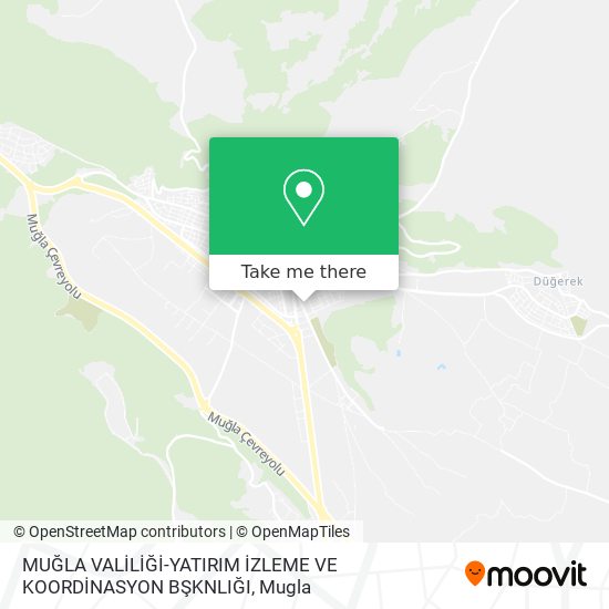 MUĞLA VALİLİĞİ-YATIRIM İZLEME VE KOORDİNASYON BŞKNLIĞI map