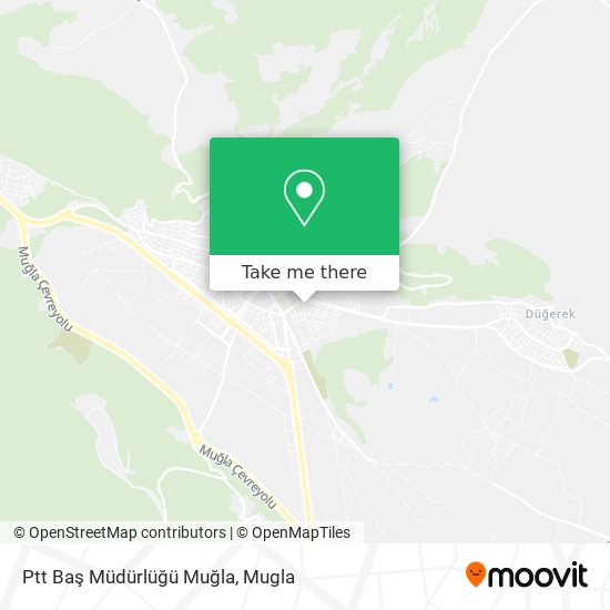 Ptt Baş Müdürlüğü Muğla map