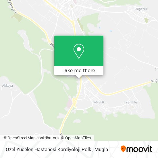 Özel Yücelen Hastanesi Kardiyoloji Polk. map