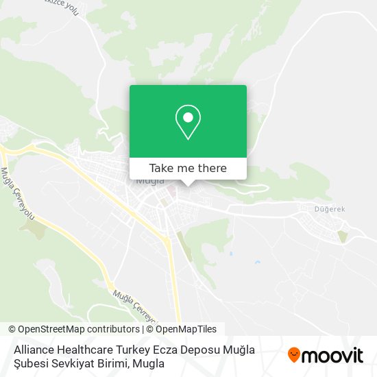 Alliance Healthcare Turkey Ecza Deposu Muğla Şubesi Sevkiyat Birimi map