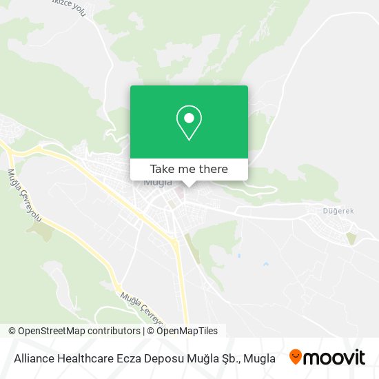 Alliance Healthcare Ecza Deposu Muğla Şb. map