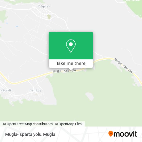 Muğla-ısparta yolu map