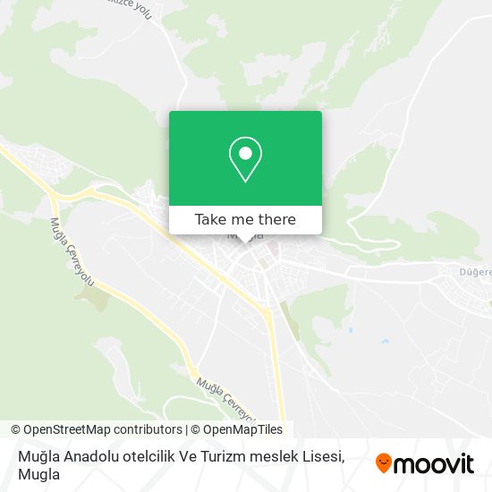Muğla Anadolu otelcilik Ve Turizm meslek Lisesi map