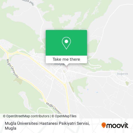 Muğla Üniversitesi Hastanesi Psikiyatri Servisi map