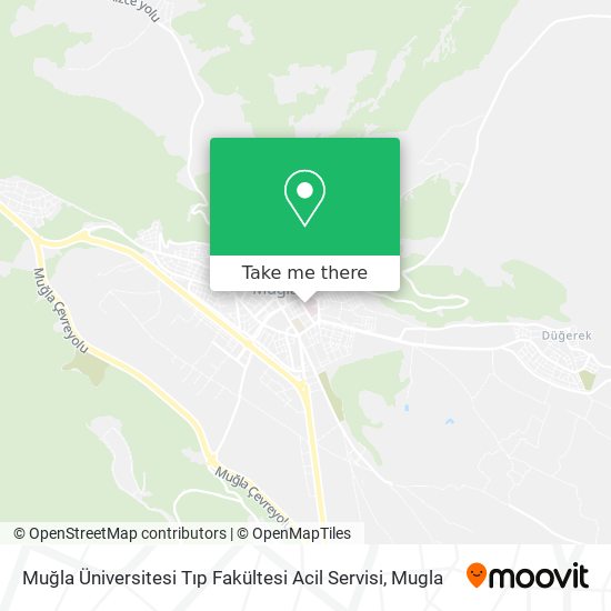 Muğla Üniversitesi Tıp Fakültesi Acil Servisi map