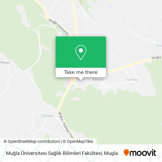 Muğla Üniversitesi Sağlık Bilimleri Fakültesi map